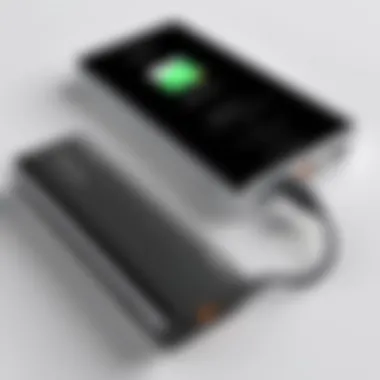 Close-up view of the specifications and features of the Aibocn Power Bank