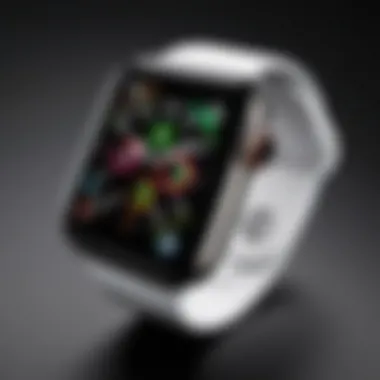 Innovative features of the latest Apple Watch illustrated in a creative layout