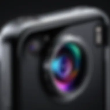 Close-up of the new iPhone camera features