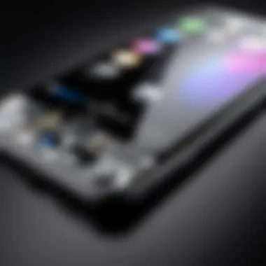 Sleek Design and Innovative Materials of the New iPhone Close-up of the latest iPhone design showcasing sleek aesthetics and innovative materials