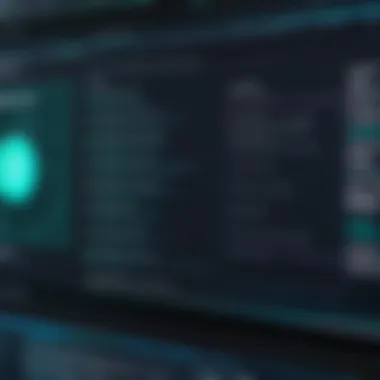 User Interface of Disk Encryption Software A computer screen displaying encryption software interface