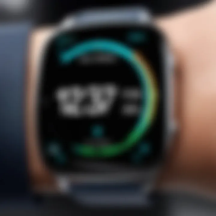 Smart watch syncing with Galaxy phone for health tracking