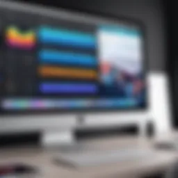 Editing software interface on Mac