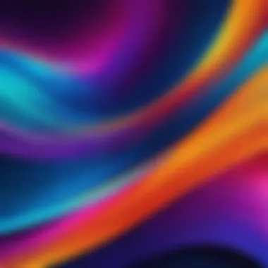 Dynamic abstract live wallpaper with colorful patterns