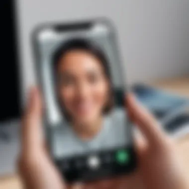 Engaging in a FaceTime Conversation FaceTime call in progress