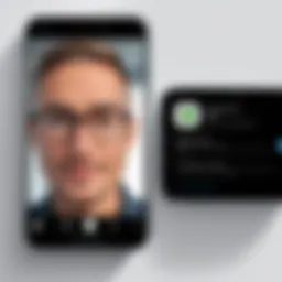 Illustration of video call initiation between Apple and Android devices