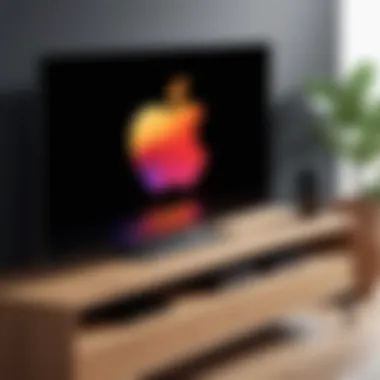 Seamless Connection: Apple Phone to TV Apple phone connecting to a TV
