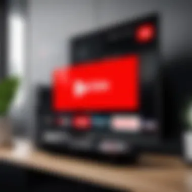 Streaming Device for YouTube Access Streaming device connected to TV