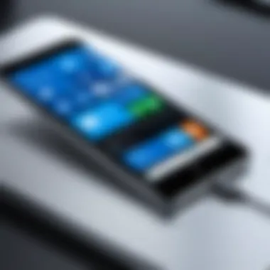 Illustration of iPhone and Windows 10 integration Visual representation of controlling iPhone from Windows