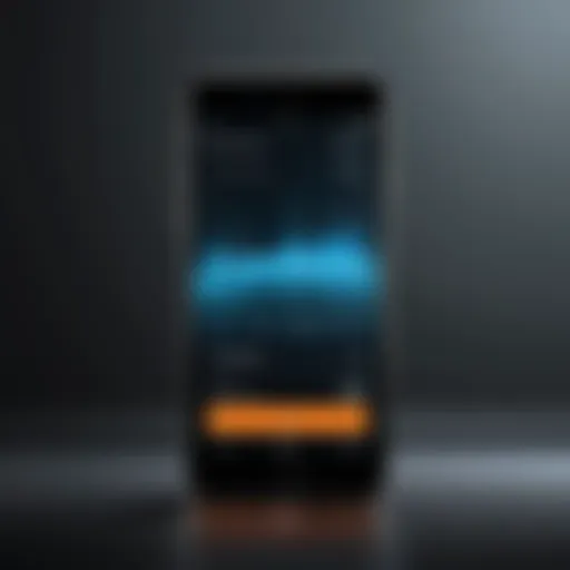 A dynamic countdown video on a smartphone screen