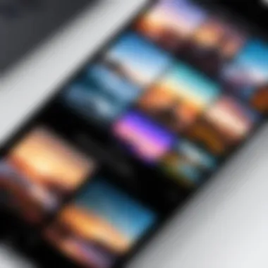Creating an Album in the Photos App Screenshot of the Photos app on iPhone showcasing album creation