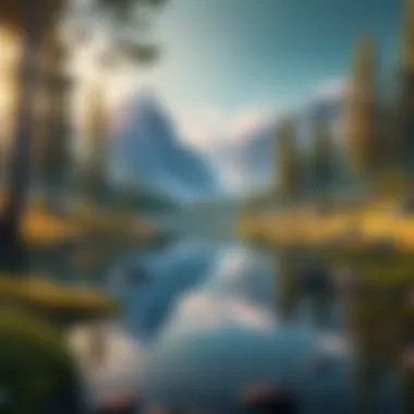 An example of a serene nature scene as a live wallpaper.