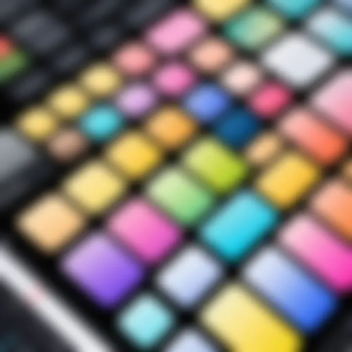Color palettes and design elements for filters