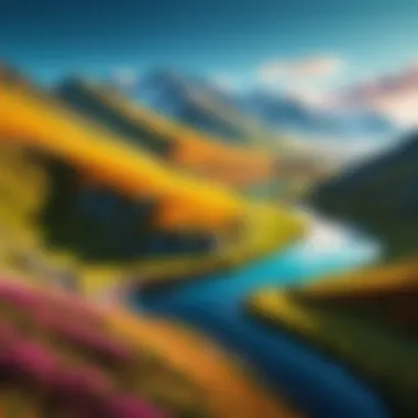 Scenic landscape captured on an iPhone showcasing vibrant colors and details