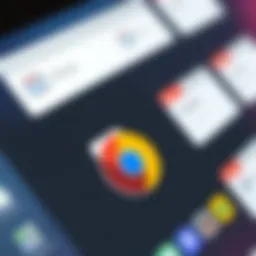 Illustration of Chrome OS interface showcasing file management.