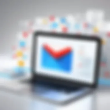 Email Organization and Management Illustration of email organization and management