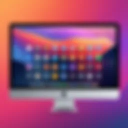 A sleek macOS interface showcasing application icons.