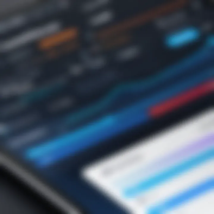 A digital dashboard illustrating email subscription analytics and insights.