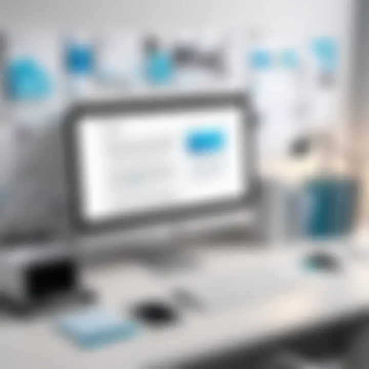 A conceptual image representing decluttering and streamlining digital correspondence.