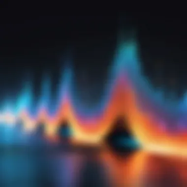 Sound waves illustrating enhanced audio output