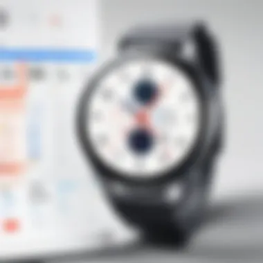 Productivity Application Calendar on Samsung Watch Productivity app displaying calendar on Samsung Watch