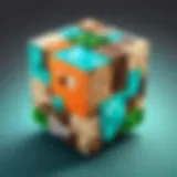 Logo of Minecraft with server elements