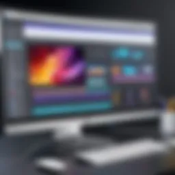 An advanced video editing software interface showcasing multiple editing tools.