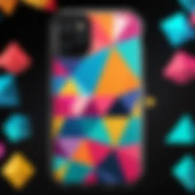 Geometric Delight: Vibrant OtterBox for iPhone 11 Colorful geometric pattern OtterBox case
