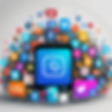 Illustration of evolving social media trends