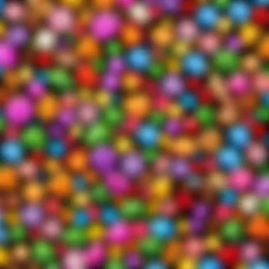 Variety in Match-Three Games Diverse array of match-three game logos