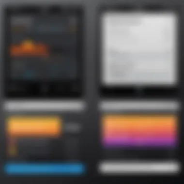 Comparative User Interfaces User interface comparison of audiobook apps
