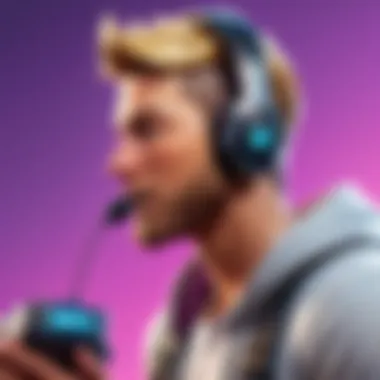 A gamer using a voice changer while playing Fortnite