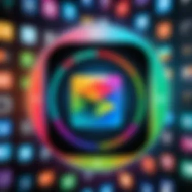 A colorful display of trending entertainment applications