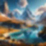 A captivating landscape from a fantasy video game showcasing stunning graphics and immersive environments.