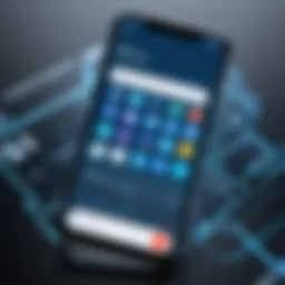 An overview of various free phone number apps displayed on a smartphone screen.