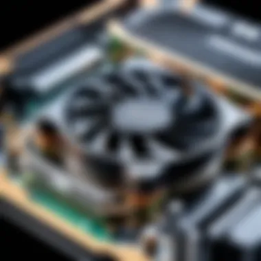 Cutting-edge graphics card showcasing advanced cooling technology