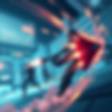 Dynamic Video Game Action Wallpaper A dynamic action scene from a popular video game