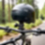 GoPro Max helmet mount in action on a bike