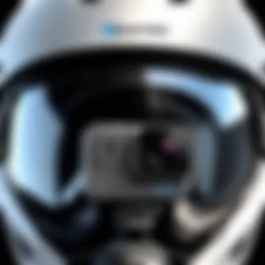 Close-up of the GoPro Max helmet mount design