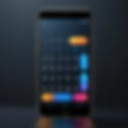A smartphone displaying various hidden phone number apps on the screen