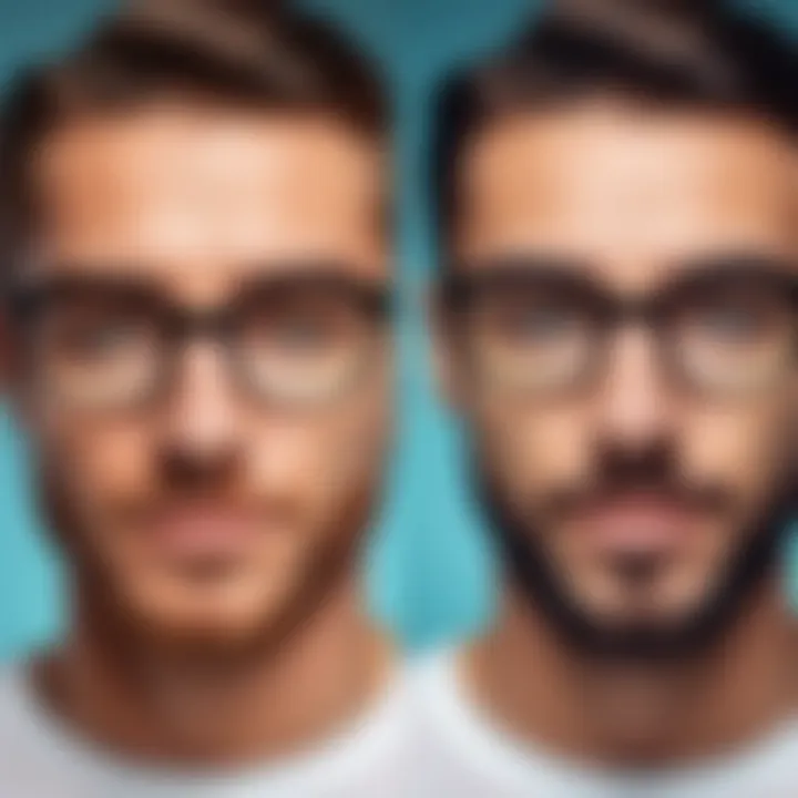 Comparison of various humorous photo filter apps