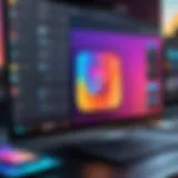 Creative video editing interface showcasing features