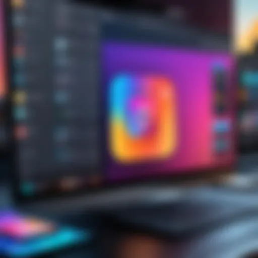 Creative video editing interface showcasing features
