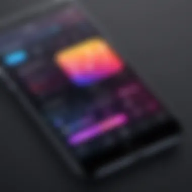 User-Friendly iOS Music App Interface Interface of a popular iOS music-making app showcasing its user-friendly design.