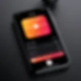 User interface of the Voice Memos app on iPhone