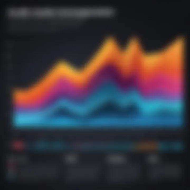 Graph showing trends in audio consumption over time