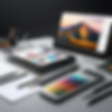 Traditional vs. Digital Art Supplies A comparison of traditional art supplies and digital sketching setups