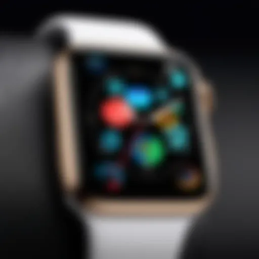 Close-up view of Apple Watch Series showcasing its sleek design