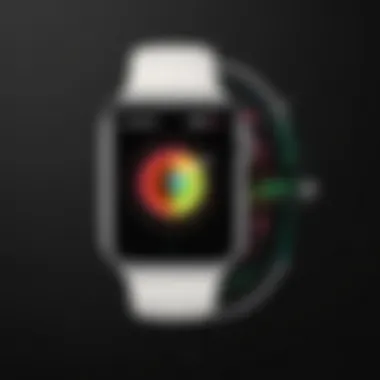 Apple Watch Series displaying health tracking features on screen