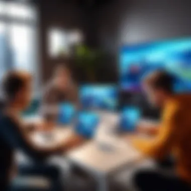Engaging Multiplayer Experience A group of friends enjoying a multiplayer gaming session